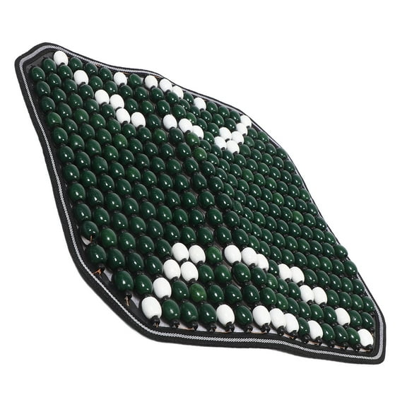 FRCOLOR  Wooden Bead Cushion Beaded Car Seat Cover Cooling Covers For Green