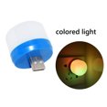 thumbnail image 1 of Lámpara de enchufe USB Lámpara de libro USB Protección ocular Pequeña luz nocturna redonda (RGB), 1 of 9