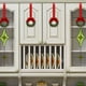 thumbnail image 5 of xihome Paquete de 12 mini coronas navideñas con lazos de cinta roja de 10 cm (3,94 pulgadas). Decoracin navideña para armarios de cocina, ventanas, puertas y oficinas., 5 of 6