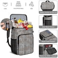 thumbnail image 5 of Travel Cooler Bag - Black and Tan Leopard Print Camping Beer Cooler Backpack with Bottle Opener- Waterproof Insulated Picnic Backpacks - Cooler Bag for Beach, 5 of 6