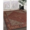thumbnail image 3 of Ahgly Company Machine Washable Indoor Rectangle Traditional Gold Brown Area Rugs, 8' x 10', 3 of 7