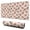 Bulldog Hat Floral, variant on 31.5x11.8 Inch Gaming Mouse Pad, Non-Slip Stitched Rubber Desk Mat for Desktop & Laptop,French Bulldog Glasses Heart Pink Pattern