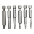 thumbnail image 2 of 6Pcs Sq1-Sq5 Square Head Screwdriver Bit 50Mm 1/4Inch Shank Magnetic Screw Driver Electric Screwdriver Bits Hand Tool, 2 of 6