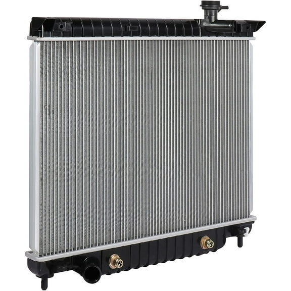 ECCPP Auto Parts Plastic Aluminum Replacement Radiator for2458 fits for 2002 2003 2004 2005 2006 2007 2008 2009 LT L6 4.2L 2003-2008 Base L6 4.2L 2003 2004 2005 2006 EXT L6 4.2L 2458