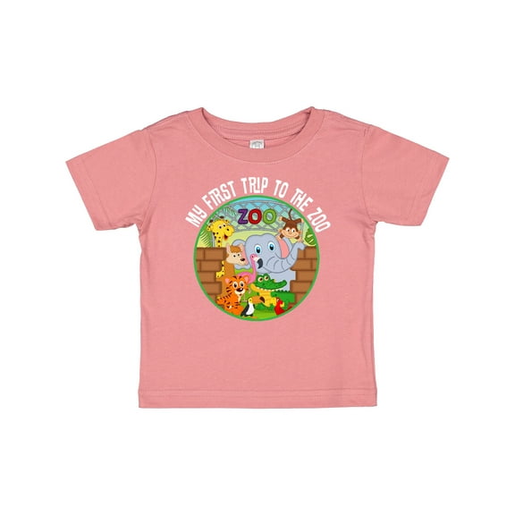 Inktastic 1st Trip to Zoo Animals Boys or Girls Baby T-Shirt