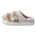 thumbnail image 4 of Womens Slippers Classic Plaid Winter Warm with Memory Foam Checkered Fuzzy House Shoes Platform Indoor Bedroom, 4 of 5