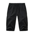 thumbnail image 1 of Zszcpp Men Work Shorts Loose Breathable Calf-Length Baggy Drawstring Linen Beach Leisure Trousers Casual Trouser, 1 of 3