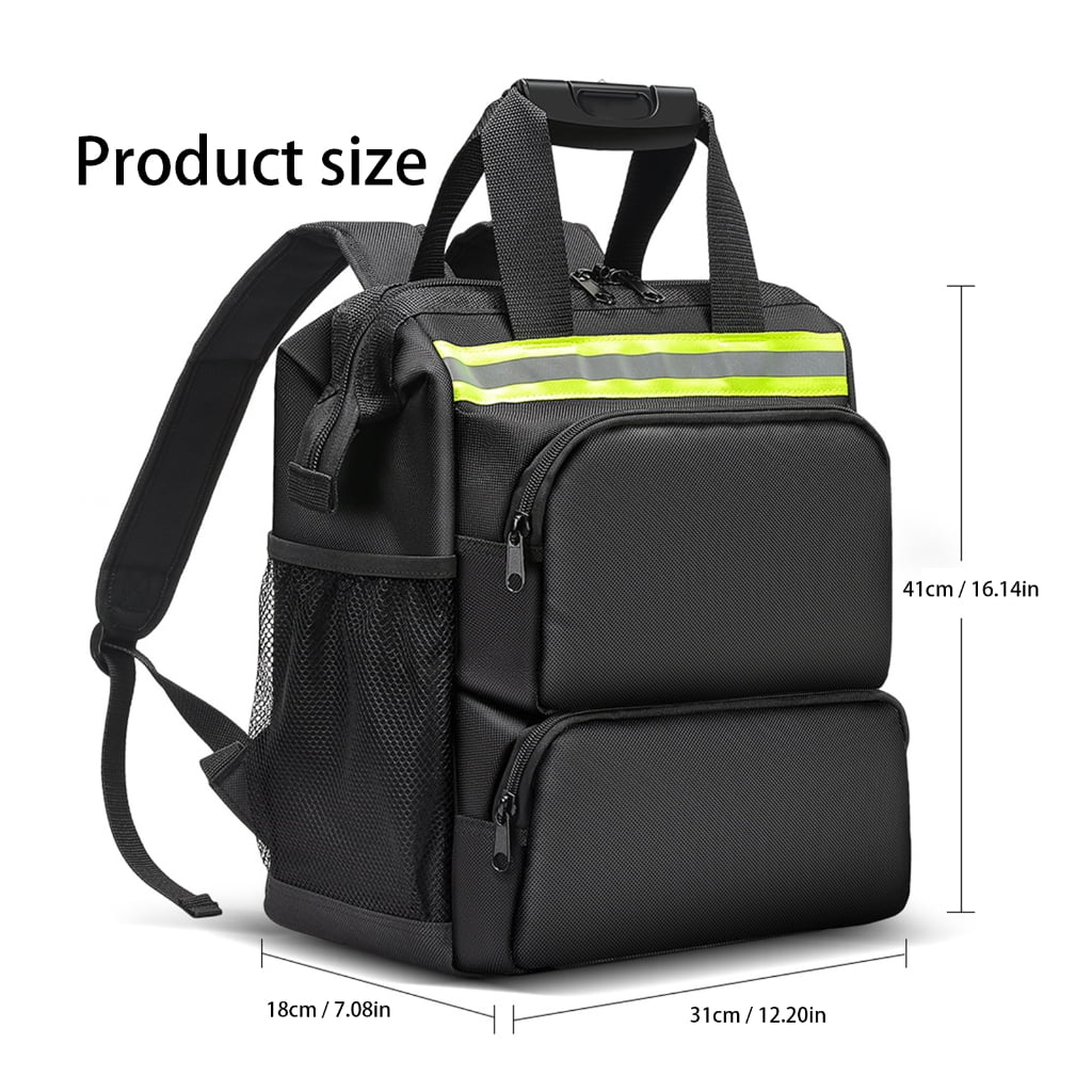 lanema Wear Resistant Oxford Cloth Reflective Safety Electrician Tool Backpack Bag with Reflective Strips for Enhances Safety