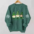 thumbnail image 1 of TaTaai Ladies Long Sleeve St Patricks Day Graphic Sweatshirt Crewneck Casual Pullover Fleece Lined Loose Fit Holiday Wear Gift, 1 of 7
