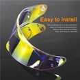 thumbnail image 3 of tredstone Helmet Lens Motorcycle Full Face Windproof Transparent Glasses Protection Shield Driving Accessories Replacement for FF-353 328 Clear red, 3 of 9