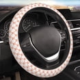 thumbnail image 3 of Picia love plaid fox Car Steering Wheel Cover, Non-Slip, Breathable, Universal 15 inch, 3 of 7