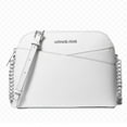 thumbnail image 2 of Michael Kors Womens Jet Set Travel Medium Saffiano Leather Dome Crossbody Bag 35T2STVC6T-Opwhite, 2 of 2