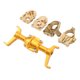 thumbnail image 4 of Carcasa de eje delantero, copa de dirección CNC, carcasa de eje delantero de metal para coche RC, juego para FMS para Xiaoqi FCX24 1/24, coche RC medio dorado, 4 of 14