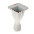 thumbnail image 6 of 4Pcs Sofa Leg Furniture Chair Bed Table Feet Plinth Replacement H: 8cm White, 6 of 7