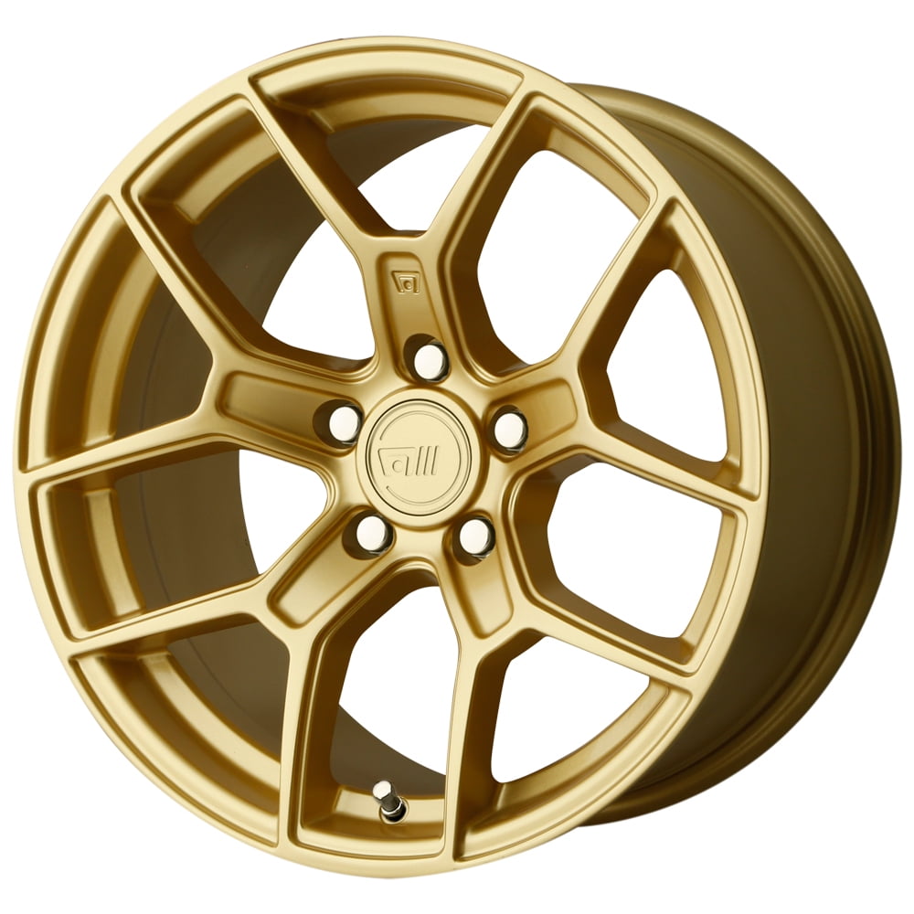 Motegi MR133 18x8.5 5x120 +35mm Gold Wheel Rim 18" Inch