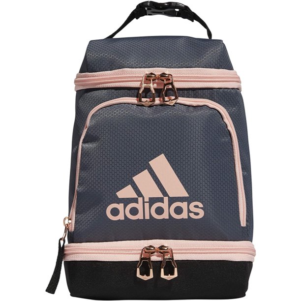 adidas Excel Insulated Lunch Bag, Onix/BK/Rose Gold/Coral