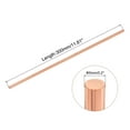 thumbnail image 2 of Uxcell Pure Copper Round Rod Diameter Length Solid Copper Rod Lathe Bar Stock for Metal Craft 5 x 300mm 1pcs, 2 of 6