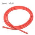thumbnail image 2 of Uxcell Natural Latex Rubber Tubing 3mm ID 6mm OD 3.3ft Red Highly Elastic for Sports Exercise Fitness, 2 of 5