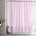 thumbnail image 4 of Pink Stripes Minimalist Art Shower Curtain for Bathroom, Romantic Style Waterproof Shower Curtains Washable Quick Dry with Hooks Bathtub Curtains 36x72IN, 4 of 9