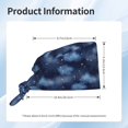 thumbnail image 5 of Cauagu Starry Sky Pattern 1 Pcs Working Caps,Adjustable Working Hats Elastic Scrub Hats Nurse Scrub Cap Nurse Hats Elastic Tie Back Hats Unisex,One Size, 5 of 7