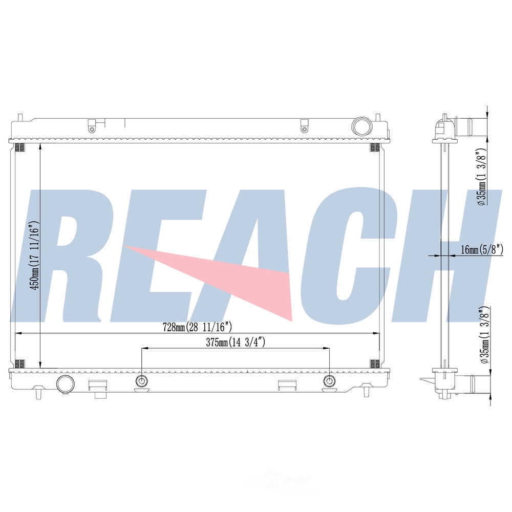 Reach Cooling 41-13012 Radiator