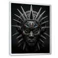 thumbnail image 2 of Designart "Tribal African Masks I" African Tribes Floater Framed Wall Decor, 2 of 7