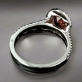 thumbnail image 5 of Sterling Silver Oval Cut Pink Sapphire Ring For Women, 5 of 5