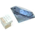 thumbnail image 3 of Tripact Crystal Glass Diamond Shaped Paperweight for Home Décor and Gifts—Additional Engraving Available. [Lavender], 3 of 3