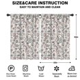 thumbnail image 2 of Blackout Kids Curtains,Paisley Pattern Childrens Insulated Curtains Set Of 2,Bedroom Essentials,Toddler Room Decor 42"x63"(106x160cm), 2 of 4