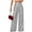 Silver, variant on Women's Plus Size Sequin Wide Leg Pants Elastic High Waist Drawstring Glitter Palazzo Trousers Sparkly Loose Party Long Pants