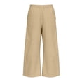 thumbnail image 6 of Hurxie Women’s Hiking Cargo Pants – Lightweight Wide Leg Outdoor Pants with Pockets, High Waisted Drawstring Streetwear Khaki,XL, 6 of 7
