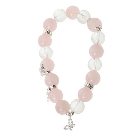 ELAYARD Women's Butterfly Beaded Glass Bracelet Set, Flexible and Stylish Jewelry Accessory