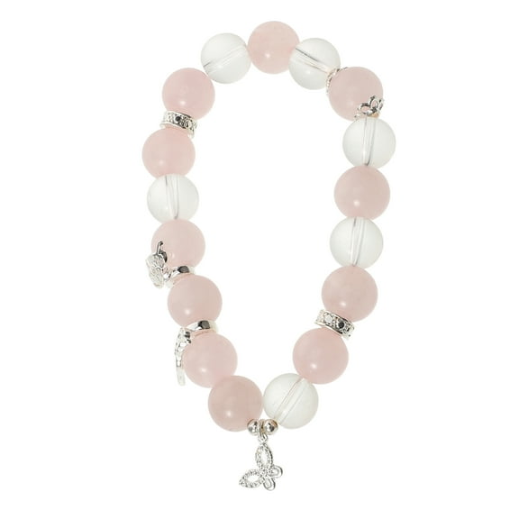 ELAYARD Women's Butterfly Beaded Glass Bracelet Set, Flexible and Stylish Jewelry Accessory