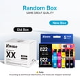 thumbnail image 6 of 822XL Ink  822 Ink Cartridge Compatible for Epson 822 Ink Cartridge Compatible for Epson Workforce Pro WF-3820 WF-4820 WF-4833 Printer (5 Pack）, 6 of 9