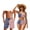 American Flag, variant on Yellow Lemon Couples Matching Swimsuits Two Piece Bikini Set for Women Sexy Padded Crisscross Tie Back Bathing Suit Mens Beach Shorts Lightweight Swim Trunks