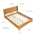 thumbnail image 4 of Beautiful Wrap Me Up Fluted Queen Bed by Drew Barrymore, Warm Honey Finish, 4 of 13