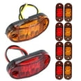 thumbnail image 3 of 10pcs Trailer Truck Light LED Side Marker Lights Trailer Signal Lights Stop Turn Tail Light Truck RV Exterior Marker Lights Car Vehicles Mount Accessories, 3 of 6