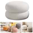 thumbnail image 3 of Circle Chair Desk Modern Footstool, Small Round Vanity Stool, Couch Bedside Foot Rest For Living Room Bedroom Study (A), 3 of 9