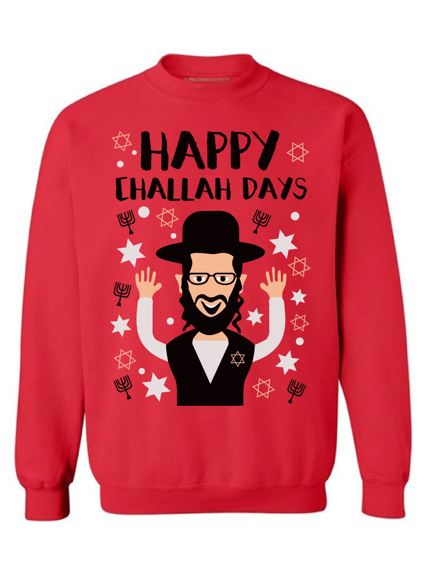 Sweatshirt Hanukkah Ugly Sweater Funny 