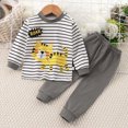 thumbnail image 2 of HFHAPW Little Girl Boys Pajamas 2 Pieces Long Set Sleepwear Kids Cute Graphic Pjs Toddler Winter Clothes, 2 of 4