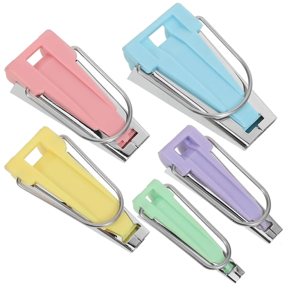 WHAMVOX 5Pcs Bias Tape Maker Fabric Sewing Kit Professional Bias Tape Maker Kit DIY Quilting Tools Kit