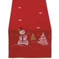 thumbnail image 1 of Design Imports Chemin de Table Brodé Bonhomme de Neige 14x108, 1 of 4