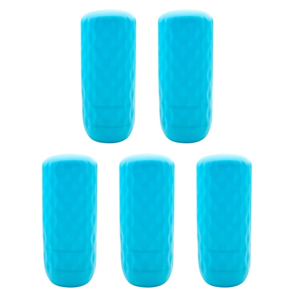 5 fundas reutilizables de silicona elástica para botellas, a prueba de fugas, para artículos esenciales de viaje.