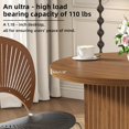 thumbnail image 3 of Fsbecl Modern Farmhouse Round Dining Table, Small Kitchen Table for 2, Walnut, 3 of 7