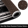 thumbnail image 6 of Kitchen Rugs Set of 2, Cushioned Anti-Fatigue Kitchen Mats for Floor, Pet Rug Soft Absorbent Boho Kitchen Rugs Set for Bathroom, Sink, Office, Laundry, 17.3× 47 ＋ 17.3× 30 Black, 6 of 6