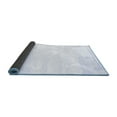 thumbnail image 2 of Ahgly Company Indoor Round Solid Blue Modern Area Rugs, 6' Round, 2 of 4