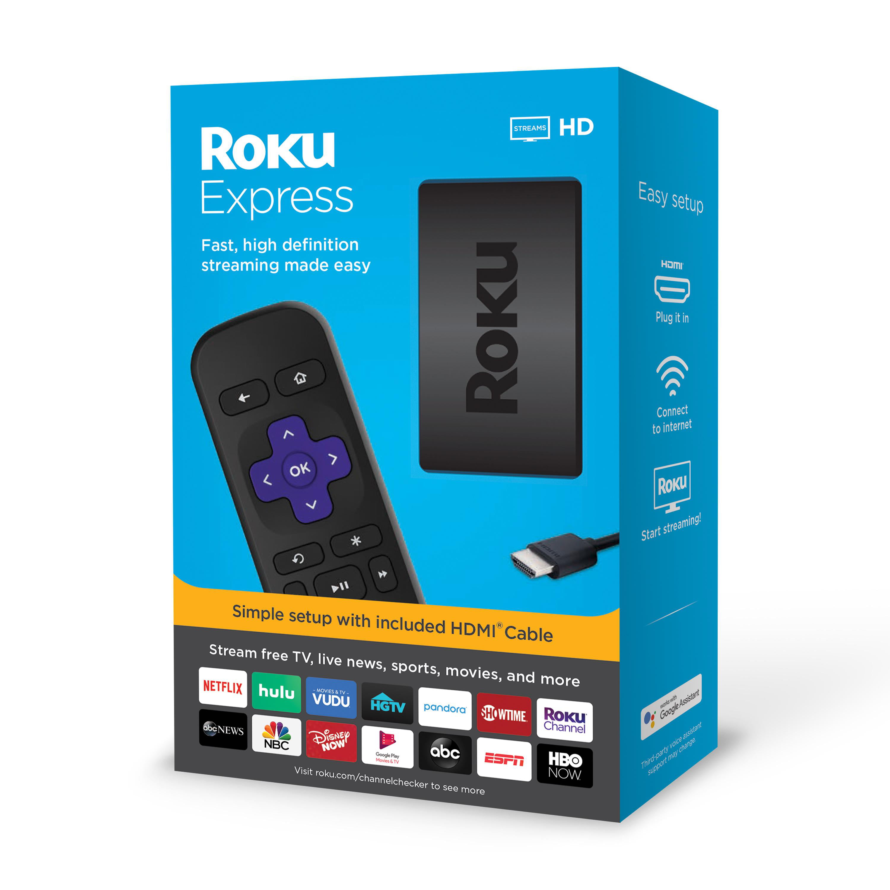 Roku Express Hd Streaming Media Player 2019 Walmart Com