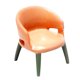 thumbnail image 2 of Sillón a escala 1:87 Modelo de silla a escala 1/87 Muebles en miniatura Miniatura de resina Naranja, 2 of 9