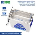 thumbnail image 3 of DK SONIC Ultrasonic Cleaner with Digital Timer and Basket for Denture, Coins, Small Metal Parts, Record, Circuit Board, Daily Necessaries, Lab Tools,etc (3L, 110V), 3 of 6
