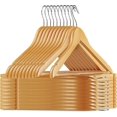 thumbnail image 1 of 30 Ganchos para Ropa de Madera. Gancho Giratorio 360°, Calidad Premium, Ganchos para Pantalones, Abrigos y Ropa Pesada. Resistentes, Elegantes y Duraderos, 1 of 7